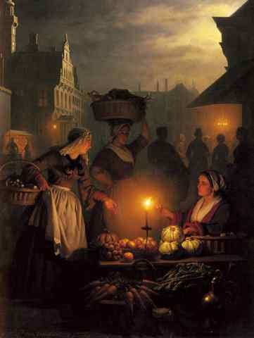Schendel Petrus Van The Night Market A4 Photo Print