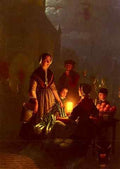 Schendel Petrus van The Evening Market A4 Photo Print