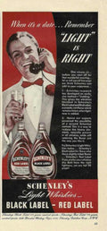 Schenley Whiskey Date Vintage Retro Advert Ads A4 Photo Print