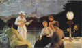 Schi Company on the Terrace main Art A4 Photo Print