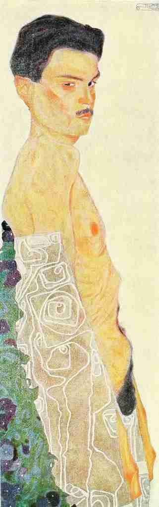 Schiele Egon 1890 1918 Self portrait 1909 A4 Photo Print