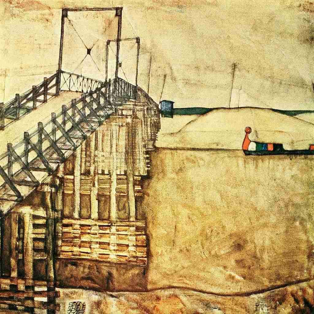 Schiele Egon 1890 1918 The Bridge 1913 A4 Photo Print