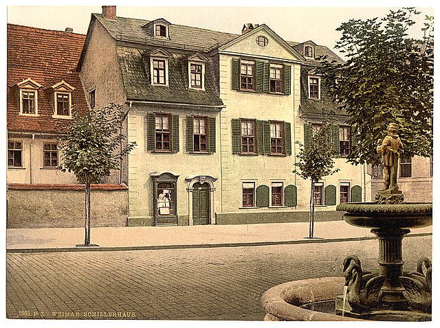Schillers House Weimar Thuringia Vintage A4 Photo Print