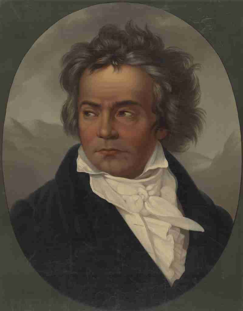 Schimon Ferdinand 1797 1852 Beethoven c1870 A4 Photo Print