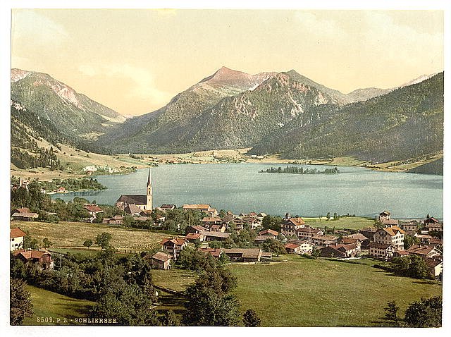 Schliersee Bavaria Vintage A4 Photo Print