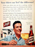 Schlitz Beer 1950s 2 Vintage Retro Advert Ads A4 Photo Print