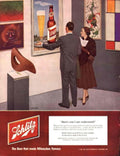 Schlitz Beer Art 1950s Vintage Retro Advert Poster