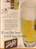 Schlitz Beer Bottles Vintage Retro Advert Ads A4 Photo Print