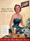 Schlitz Beer Dining Vintage Retro Advert Ads A4 Photo Print