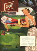 Schlitz Beer Hammock 1940s Vintage Retro Advert Poster