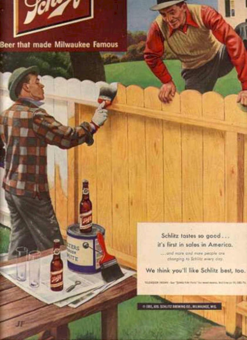 Schlitz Beer Men 2 Vintage Retro Advert Ads A4 Photo Print