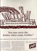 Schlitz Clipper Waves Vintage Retro Advert Ads A4 Photo Print
