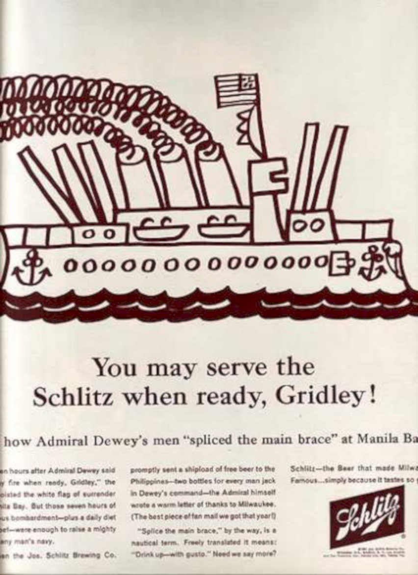 Schlitz Clipper Waves Vintage Retro Advert Ads A4 Photo Print