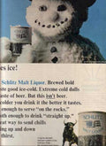 Schlitz Snowman Rocks Vintage Retro Advert Ads A4 Photo Print