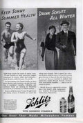 Schlitz Summer Beach Vintage Retro Advert Ads A4 Photo Print