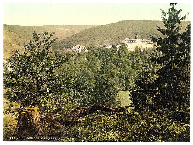Schloss Schwarzburg I Thuringia Vintage A4 Photo Print