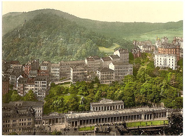 Schlossberg Carlsbad Bohemia Vintage A4 Photo Print
