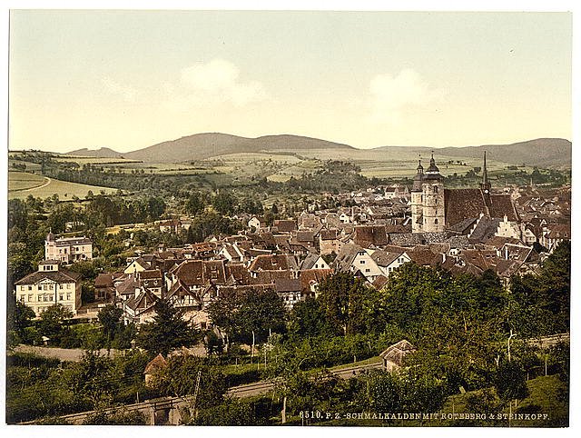 Schmalkalden Thuringia Vintage A4 Photo Print