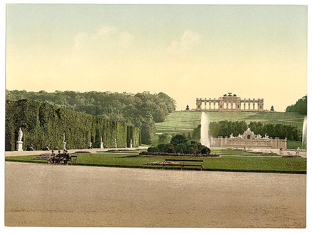 Schoenbrunn Park Vienna Vintage A4 Photo Print