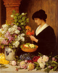 Scholderer Otto The Flower Arrangement Art A4 Photo Print