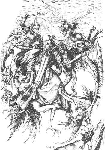 Schongauer Martin Temptaion Of St Anthony  A4 Photo Print