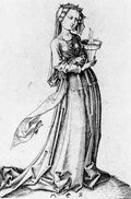Schongauer Martin The Fourth Wise Virgin  A4 Photo Print