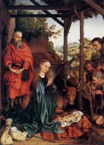 Schonogauer Martin Adoration Of The Shepherds  A4 Photo Print