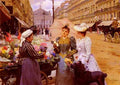 Schryver Louis Marie De Marchande De Fleurs Avenue De L Oper A4 Photo Print