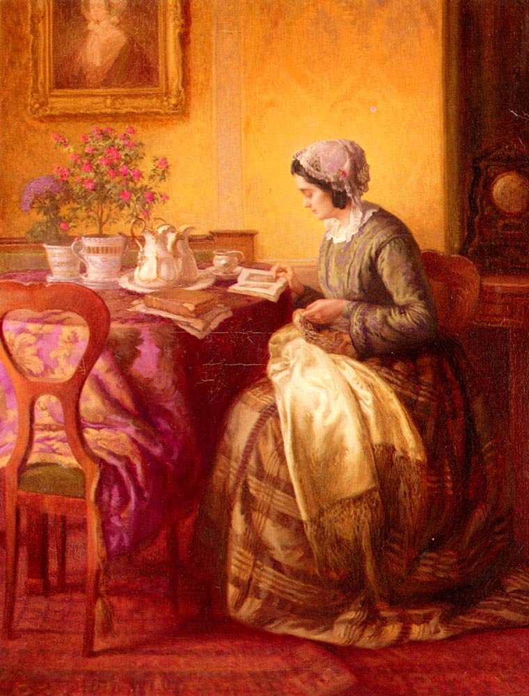 Schuster Karl Maria At Breakfast Art A4 Photo Print