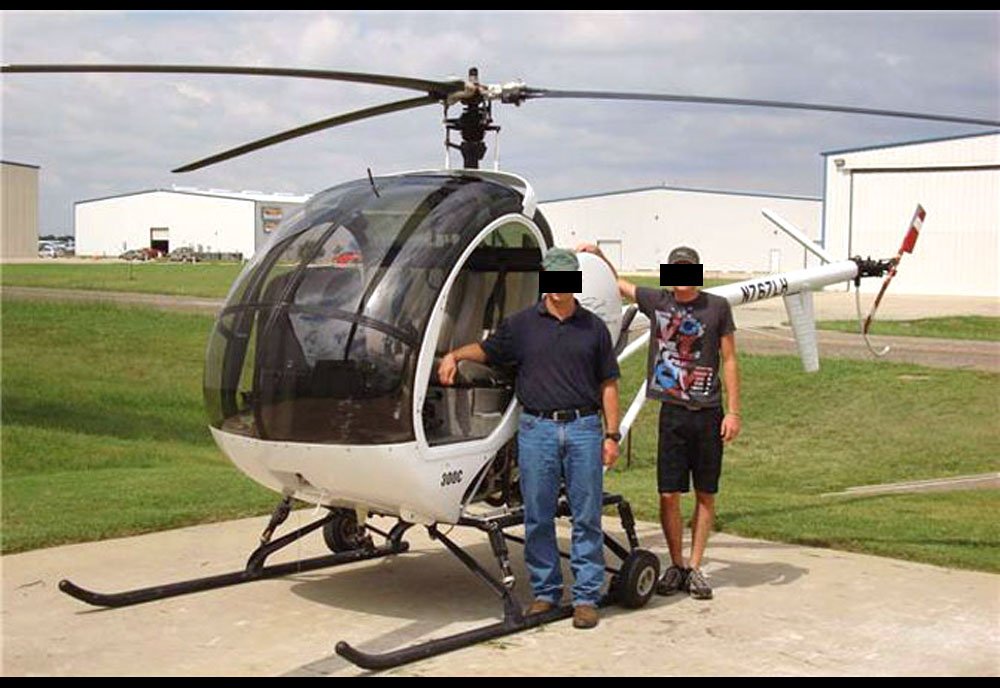 Schweizer Model 300 Light Utility Helicopter Usa A4 Photo Print
