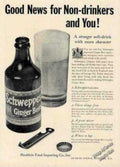 Schweppes Ginger Beer Vintage Retro Advert Ads A4 Photo Print