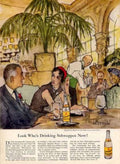Schweppes Restaurant Scene Vintage Retro Advert Ads A4 Photo Print