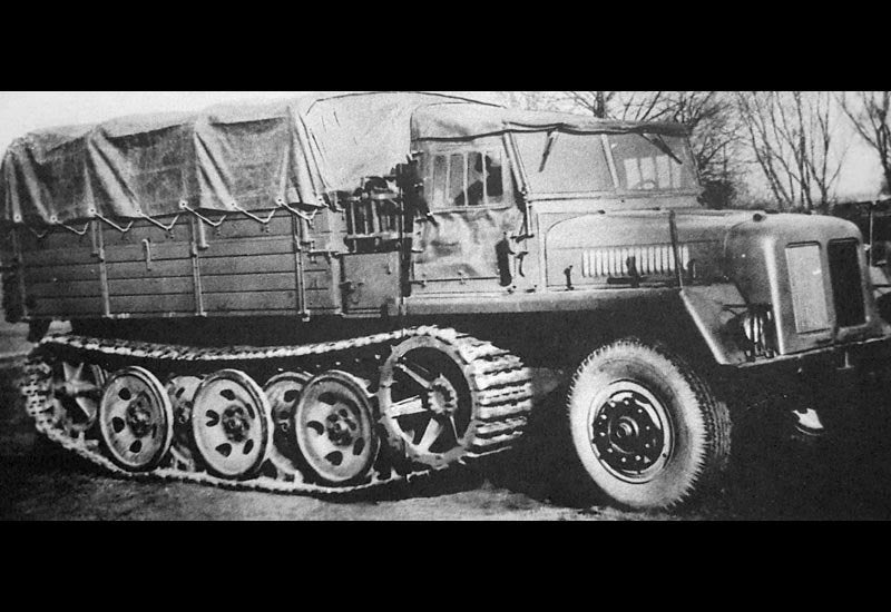 Schwere Wehrmacht Schlepper Prime Mover Halftrack Vehicle Germany A4 Photo Print