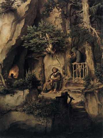 Schwind Moritz Von Player With Hermit A4 Photo Print