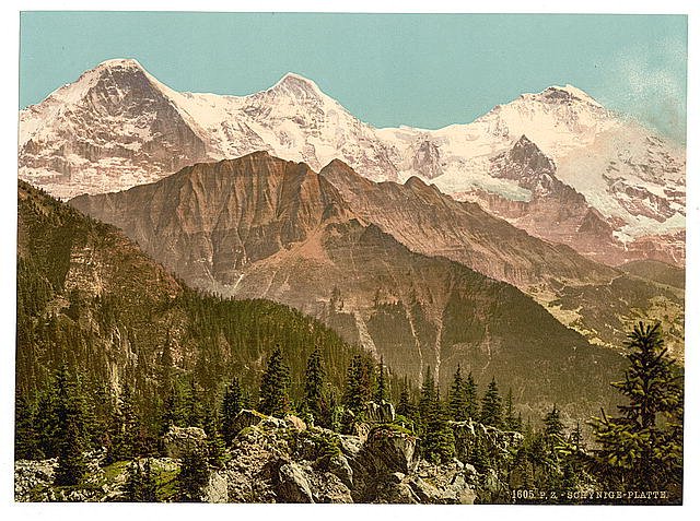 Schynige Platte I Bernese Oberland Vintage A4 Photo Print