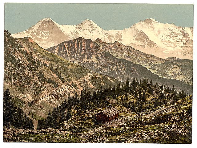 Schynige Platte II Bernese Oberland Vintage A4 Photo Print