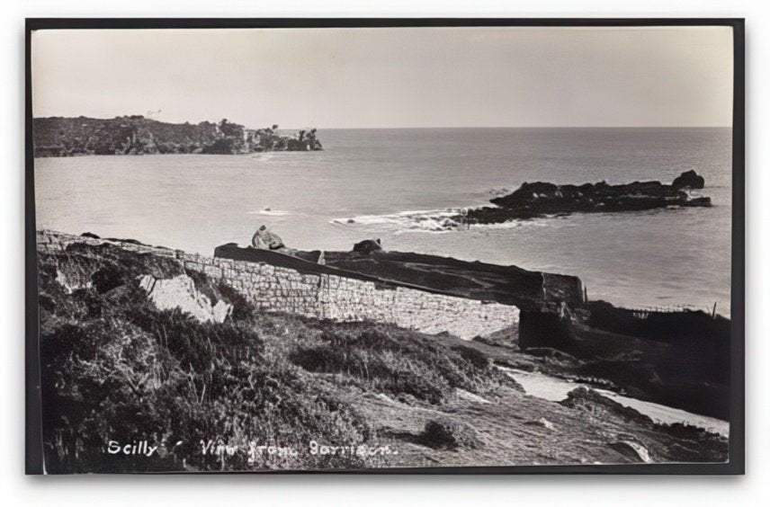 Scilly Isles View From The Garrison Across Bay Vintage A4 Photo Print