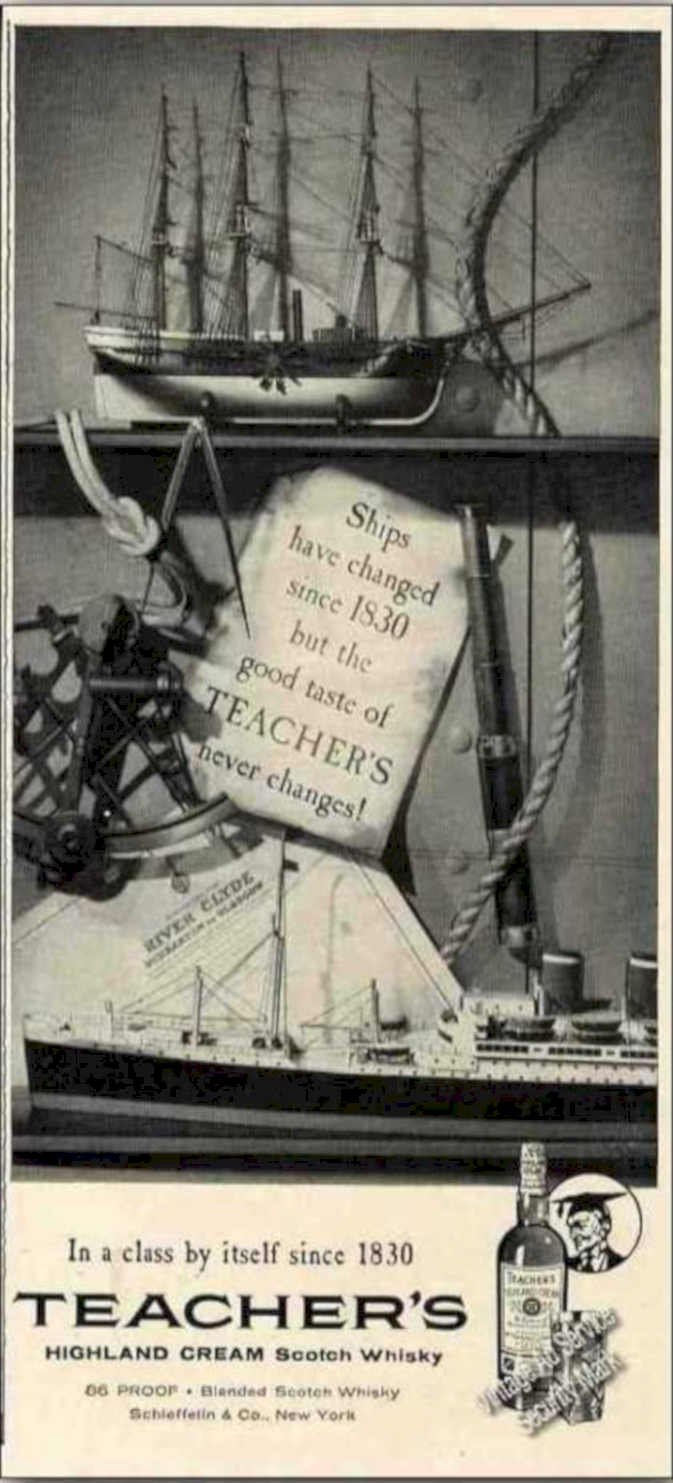 Scotch Ship Whisky Vintage Retro Advert Ads A4 Photo Print