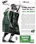 Scotch Tape Soldier 1940s Vintage Retro Advert Poster