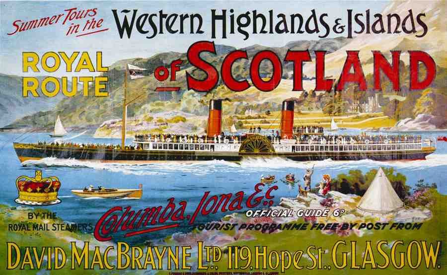 Scotland Advert A4 Photo Print