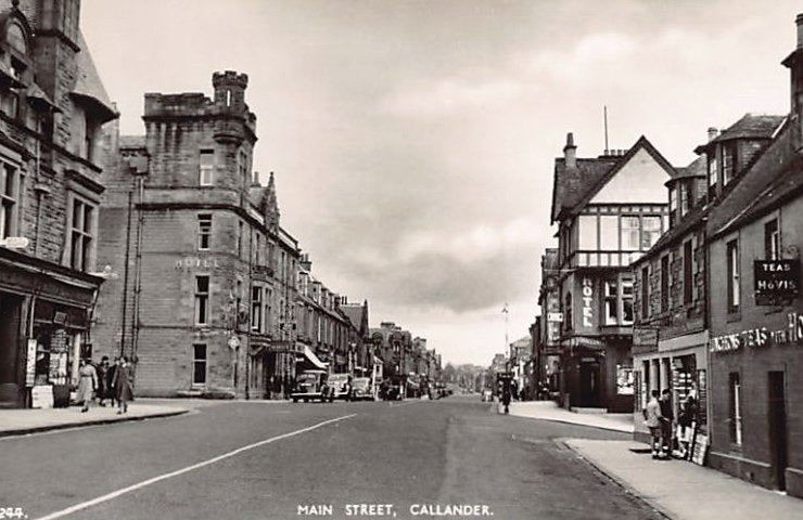 Scotland Ayrshire Callander Main Street Vintage A4 Photo Print