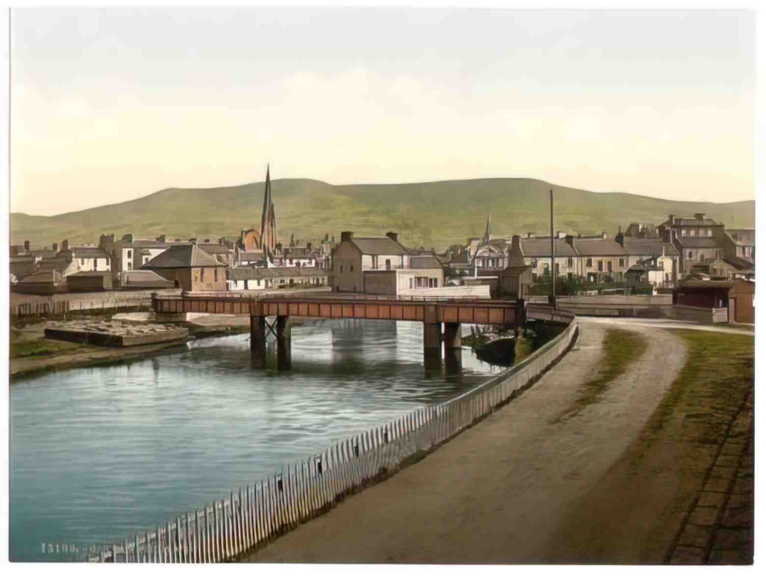 Scotland Ayrshire Girvan From New Road Vintage A4 Photo Print