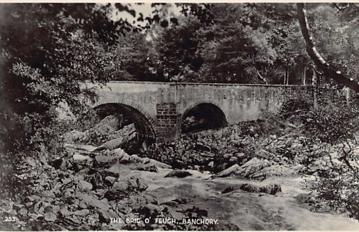 Scotland Banchory The Brig O Feugh Vintage A4 Photo Print