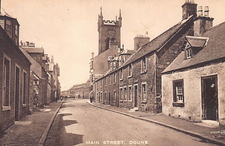 Scotland Doune Main Street Vintage A4 Photo Print