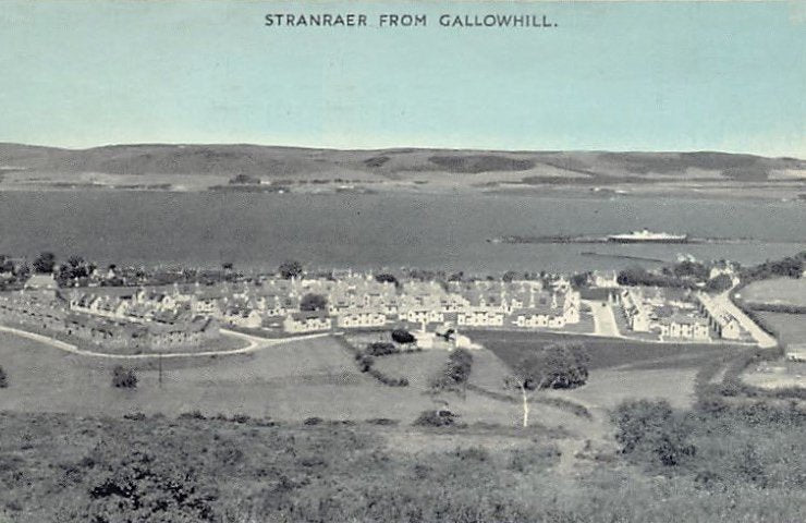 Scotland Dumfriesshire Stranrear From Gallowhill Vintage A4 Photo Print