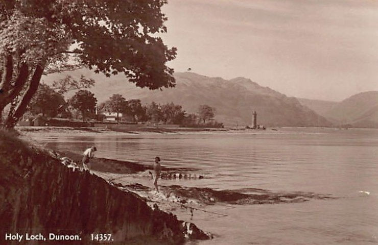 Scotland Dunoon Holy Loch Vintage A4 Photo Print