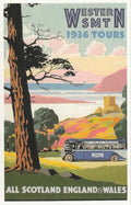Scotland England Wales Vintage Retro Advert Poster A4 Photo Print