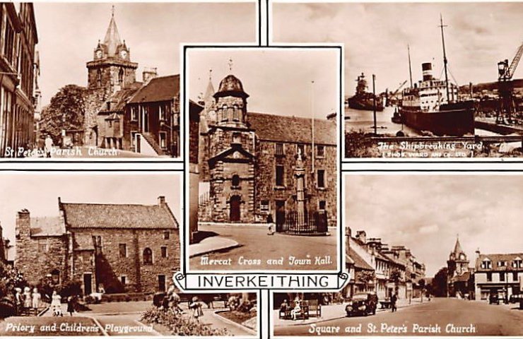 Scotland Fife Inverkeithing Vintage A4 Photo Print