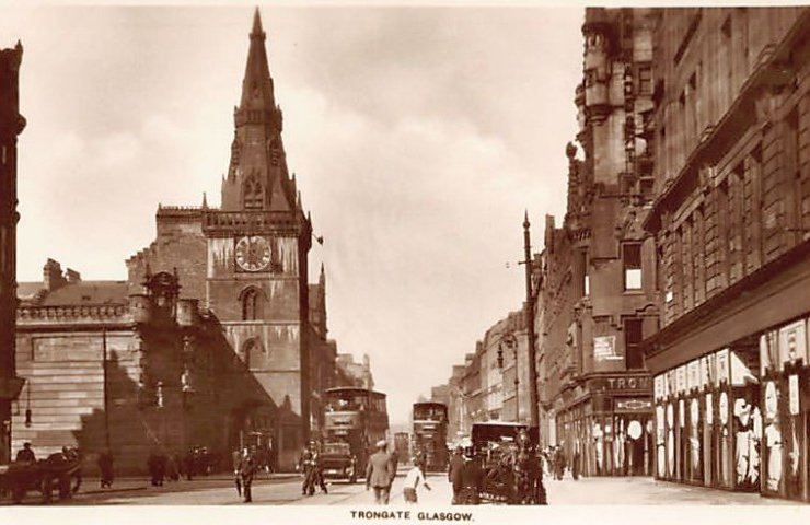 Scotland Glasgow Trongate Vintage A4 Photo Print