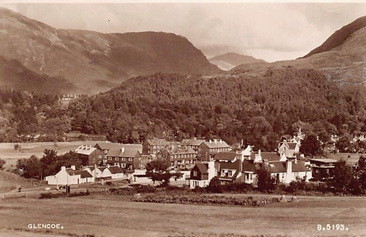 Scotland Inverness Shire Glencoe Vintage A4 Photo Print